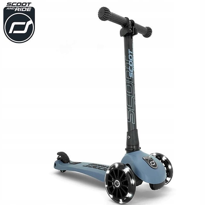 ZESTAW SCOOTANDRIDE Steel HULAJNOGA Highwaykick 3 + KASK z LED S-M 3L+ Marka Scoot and Ride