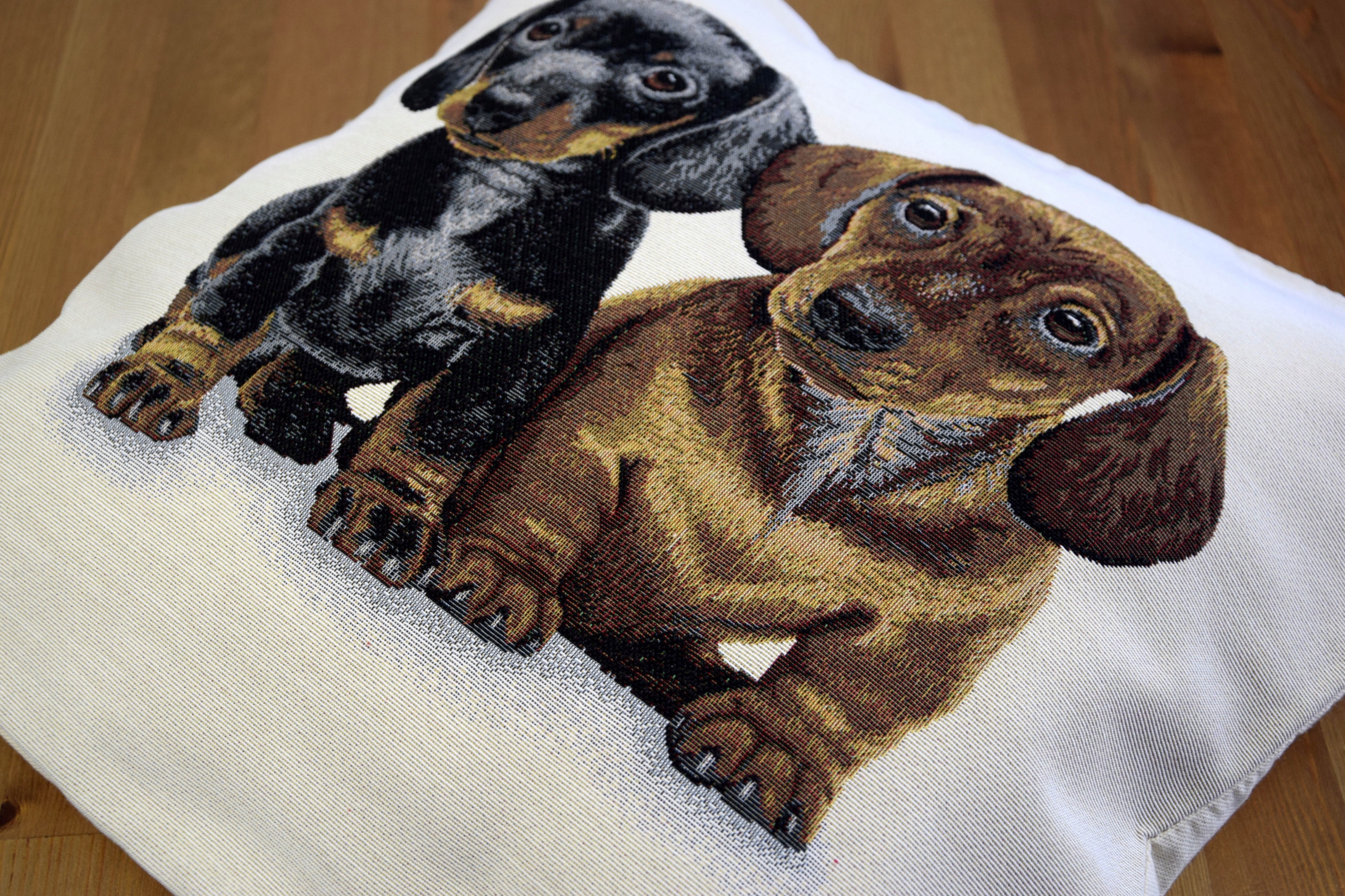 POSZEWKA Dekoracyjne Gobelinowa Dekoracja 42/42 Poszewki PIESKI MAŁE DWA Rodzaj dekoracyjna