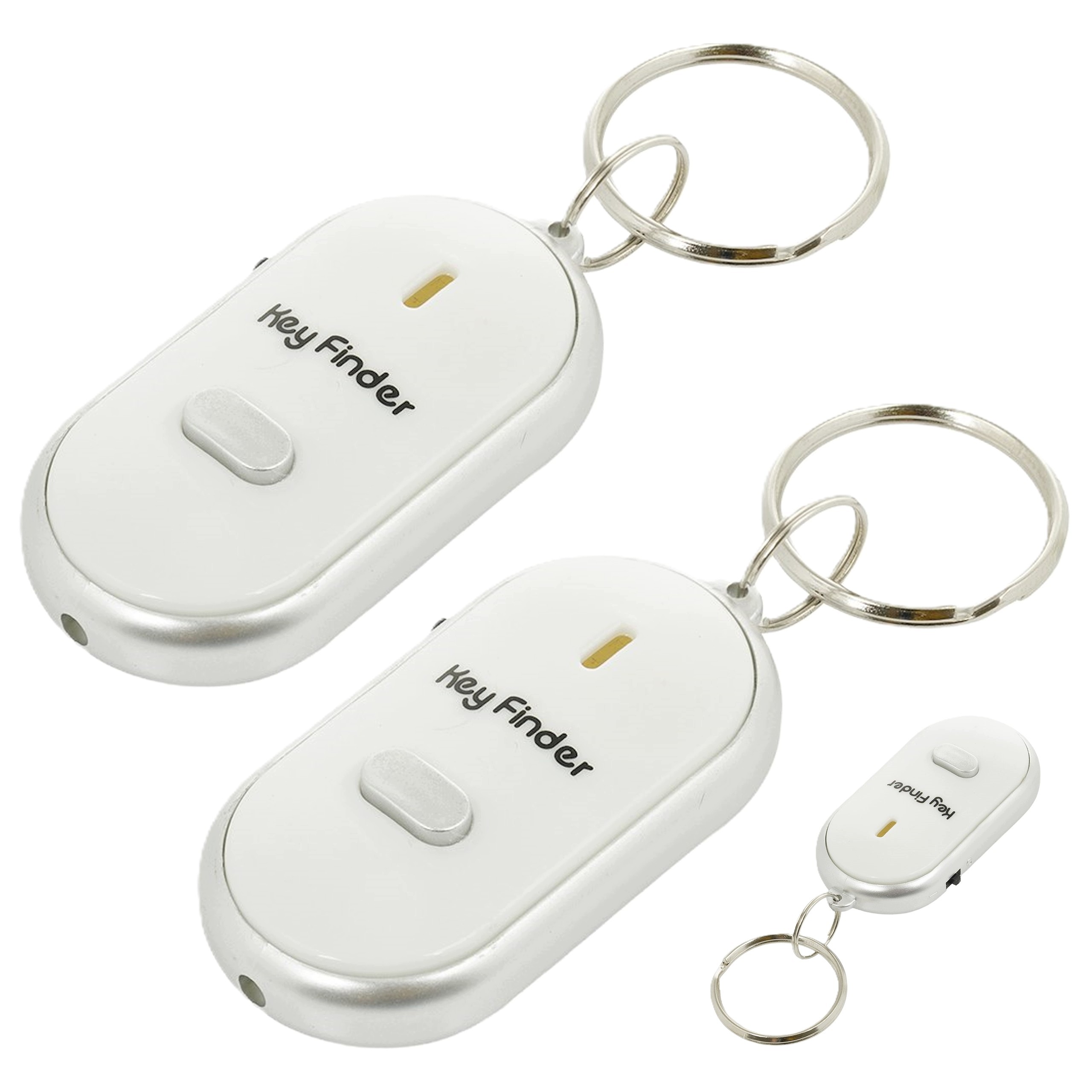 2x Brelok lokalizator kluczy na gwizd Led do auta domu sygnał dzwiękowy