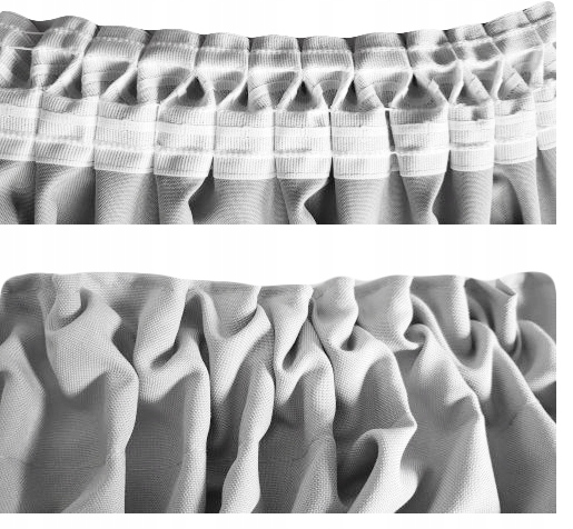 GOTOWA ZASŁONA NA ŻABKI 140x230 ZASŁONY NA TAŚMIE Marka Syl-Mar