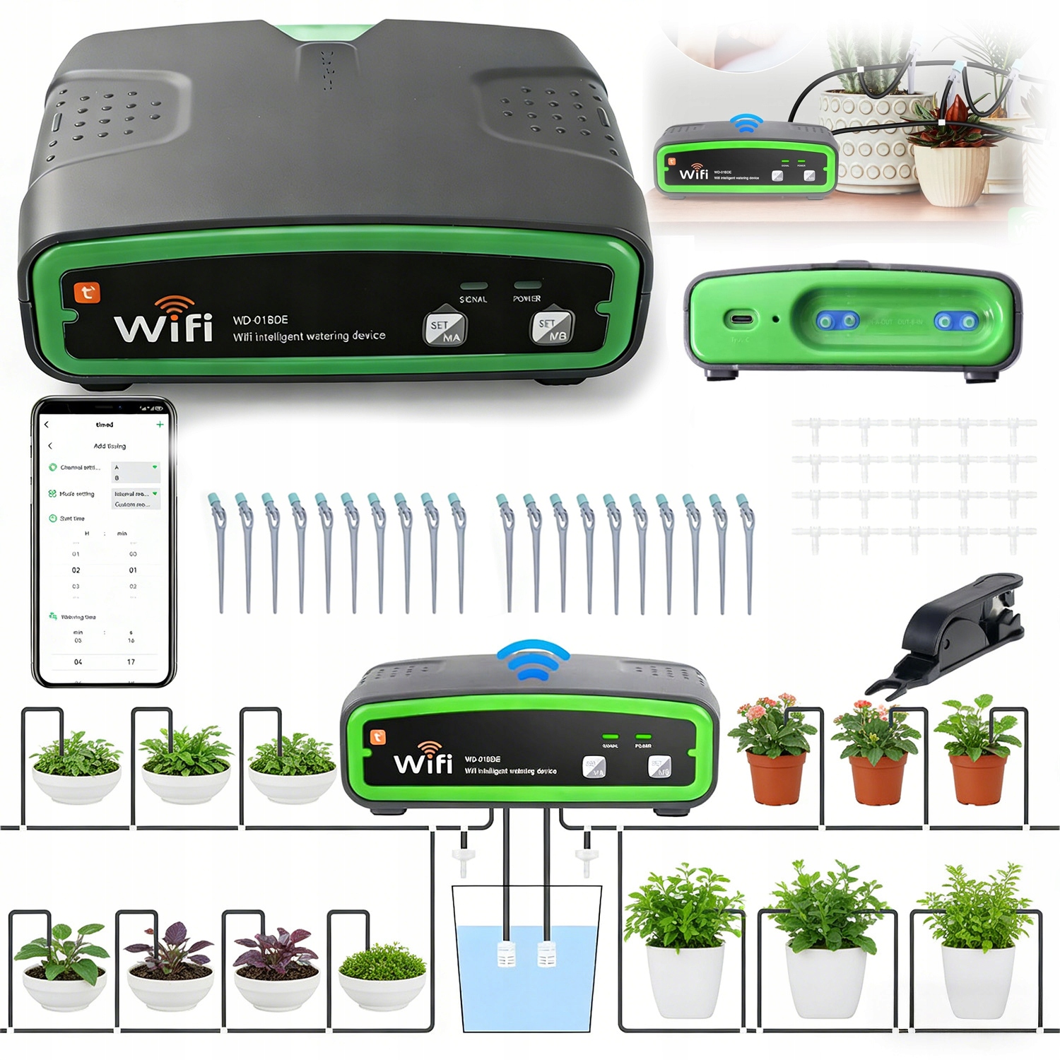 Zavlažovací Systém Pro Zahradu Skleníků Zeleniny Na Záhony, Kapkový Trávník