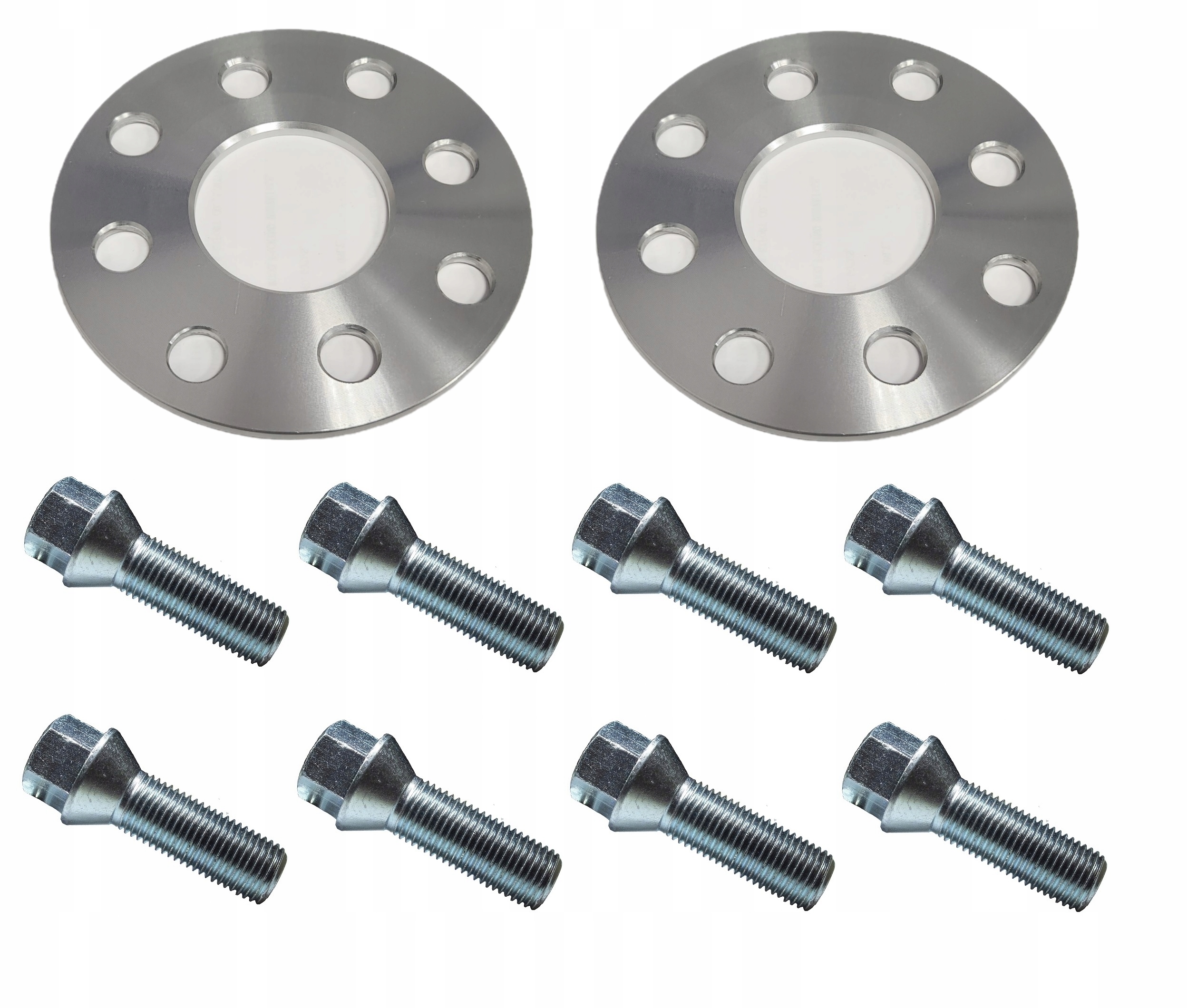 Průchozí distanční prvky 4x100 4x108 57.1 5 mm Škoda Volkswagen Audi Seat Bmw