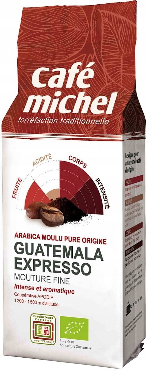 Levně Mletá káva arabica espresso Guatemala Fair Trade Bio 250 g Cafe Michel