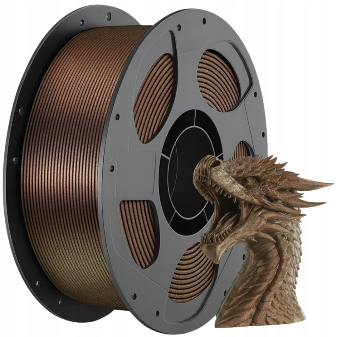 Filament Anycubic Pla Galaxy Brown 1kg Opalizujący Brokatowy