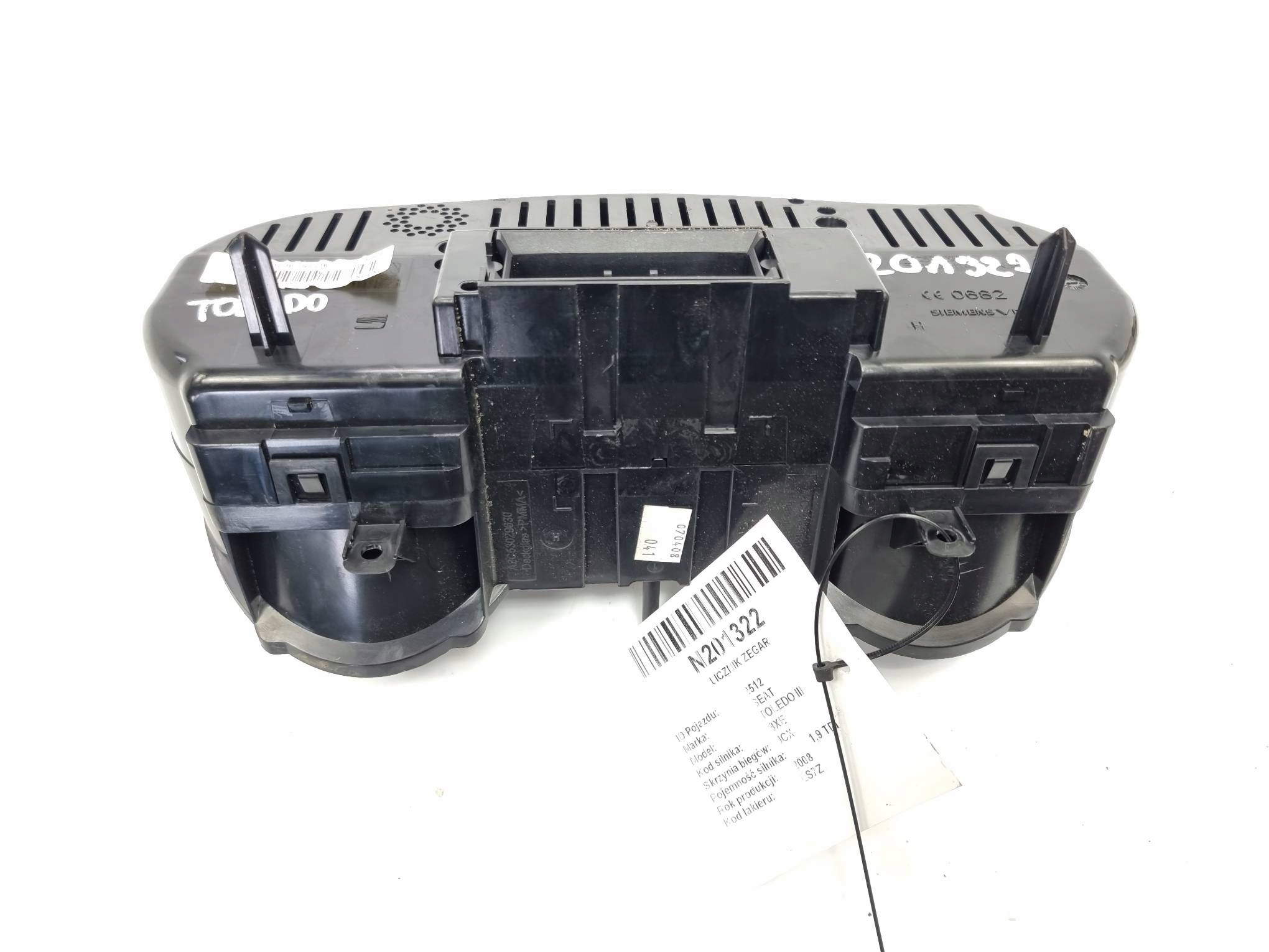 dials clock 110080369010 SEAT TOLEDO III