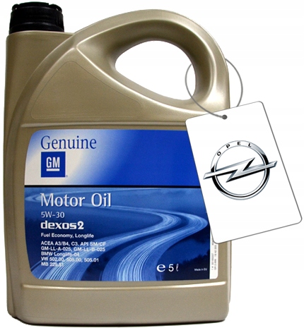 

Opel Gm Olej Syntetyczny 5W30 DEXOS2 5L