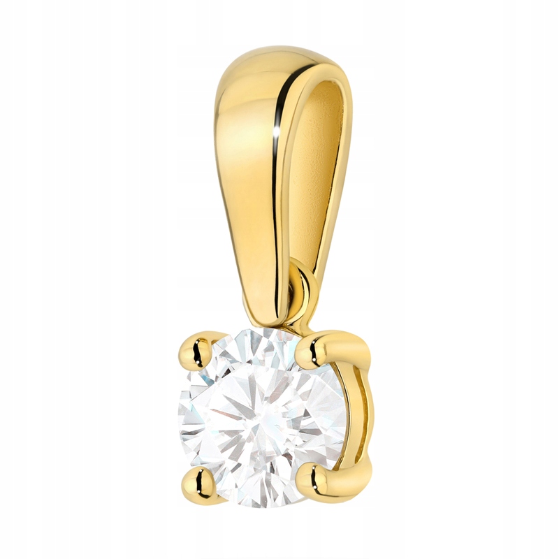Piękna Złota Zawieszka pr. 585 z Diamentem Laboratoryjnym 0,70ct 14k