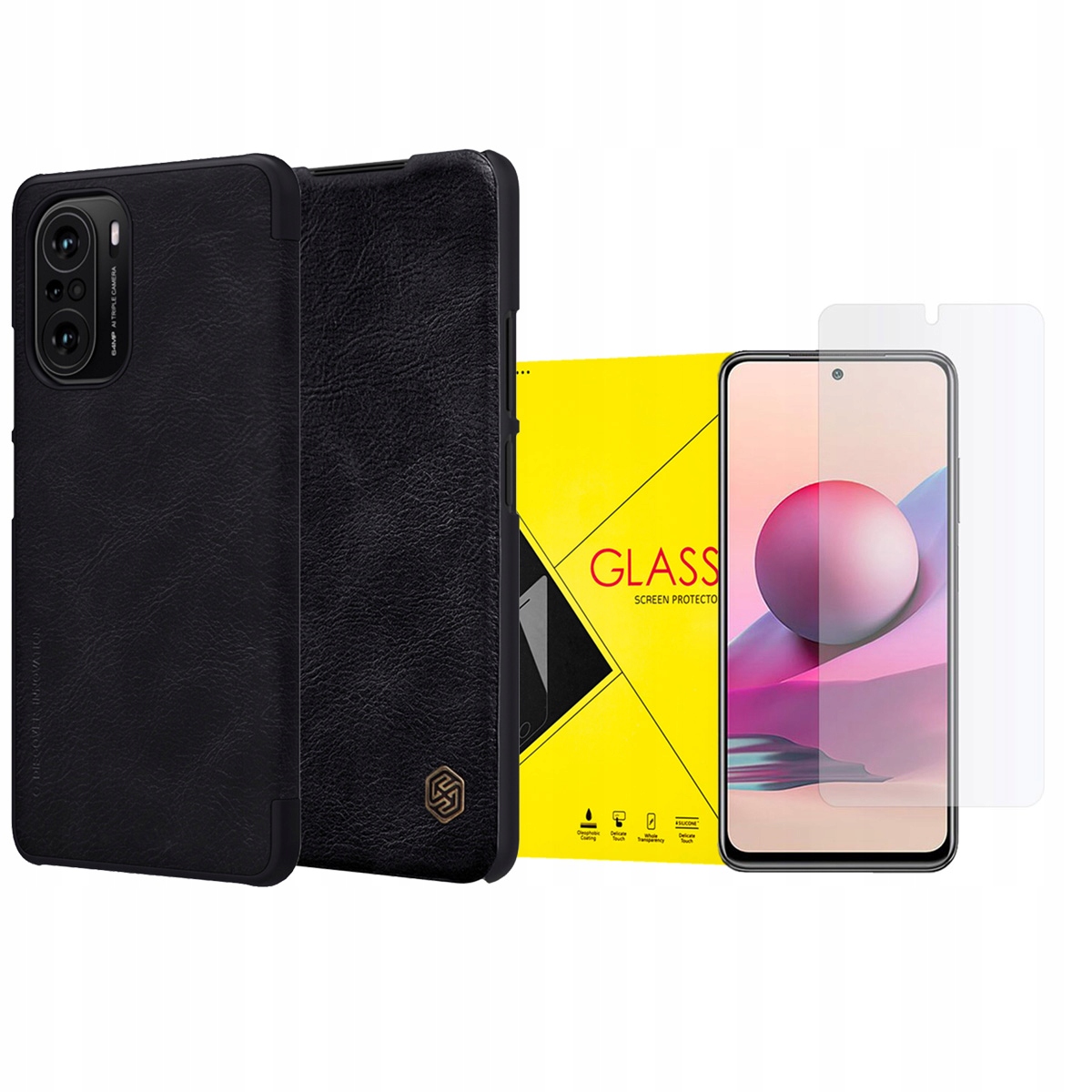 

Nillkin Qin Etui Do Poco F3/MI-11i + Szkło Hybryda