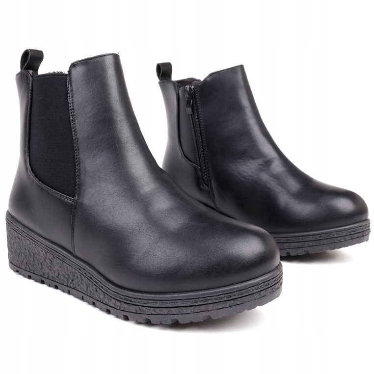 

Śniegowce damskie ocieplane botki zimowe wsuwane