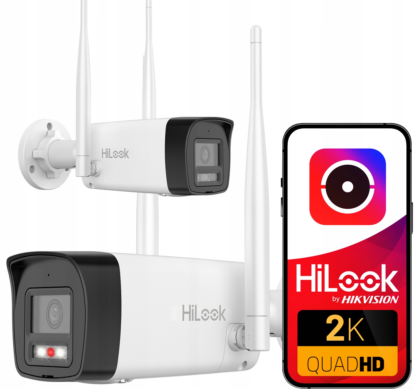 Venkovní WiFi kamera HiLook 4MPx pro systém EasyLink IPC-B140HA-LDF/W