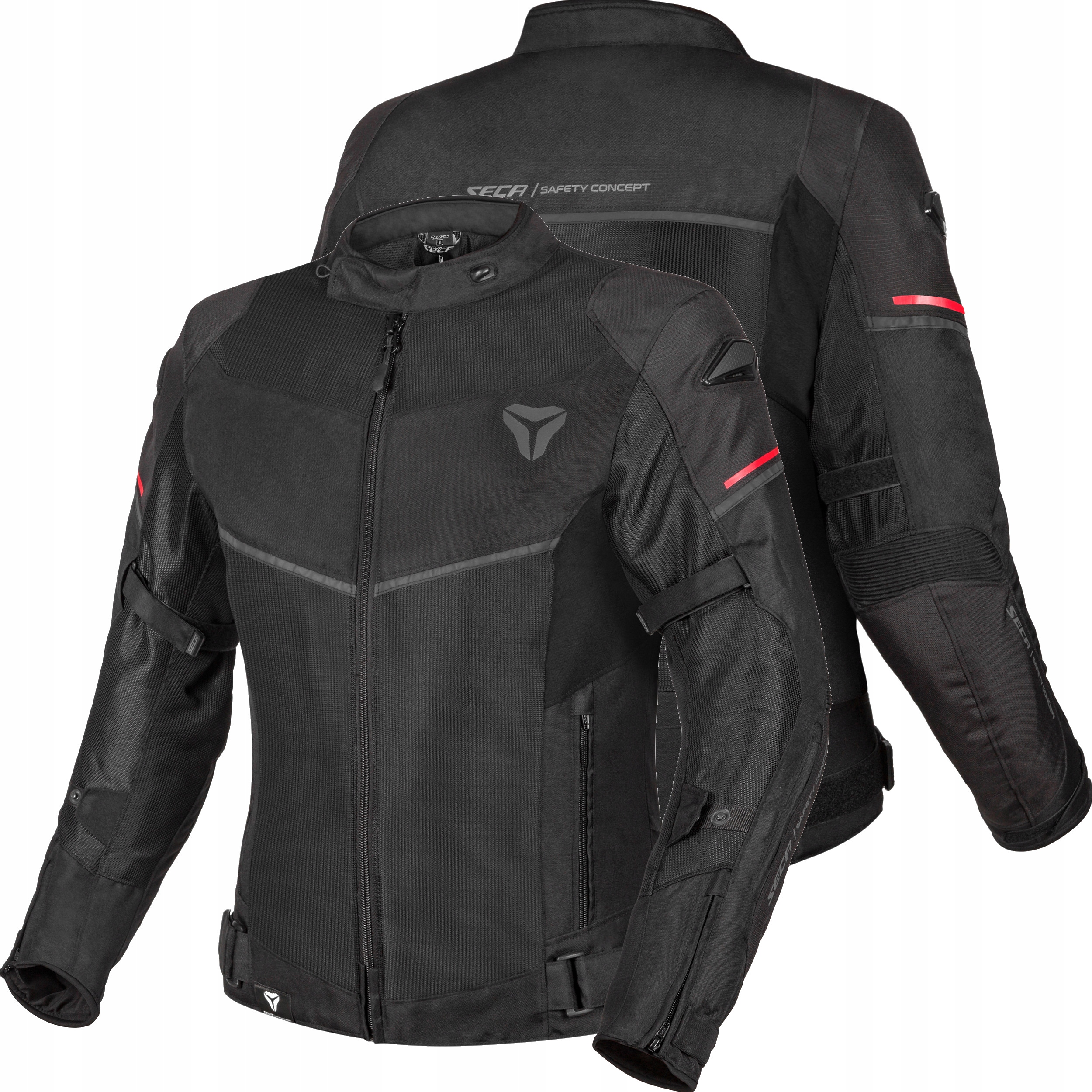 Motocyklová bunda Seca Stream Evo čierna L