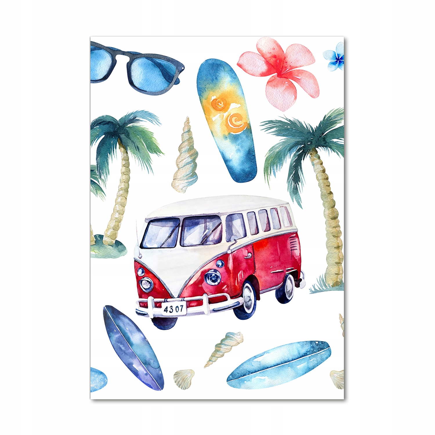 

Foto-obraz zdjęcie na szkle Zestaw surfera 70x100