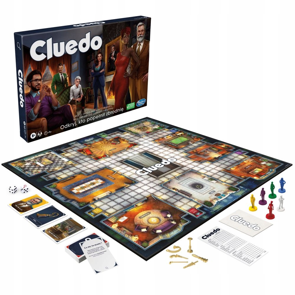 Hasbro Gra Cluedo Nowa Wersja F6420 Wersja Polska