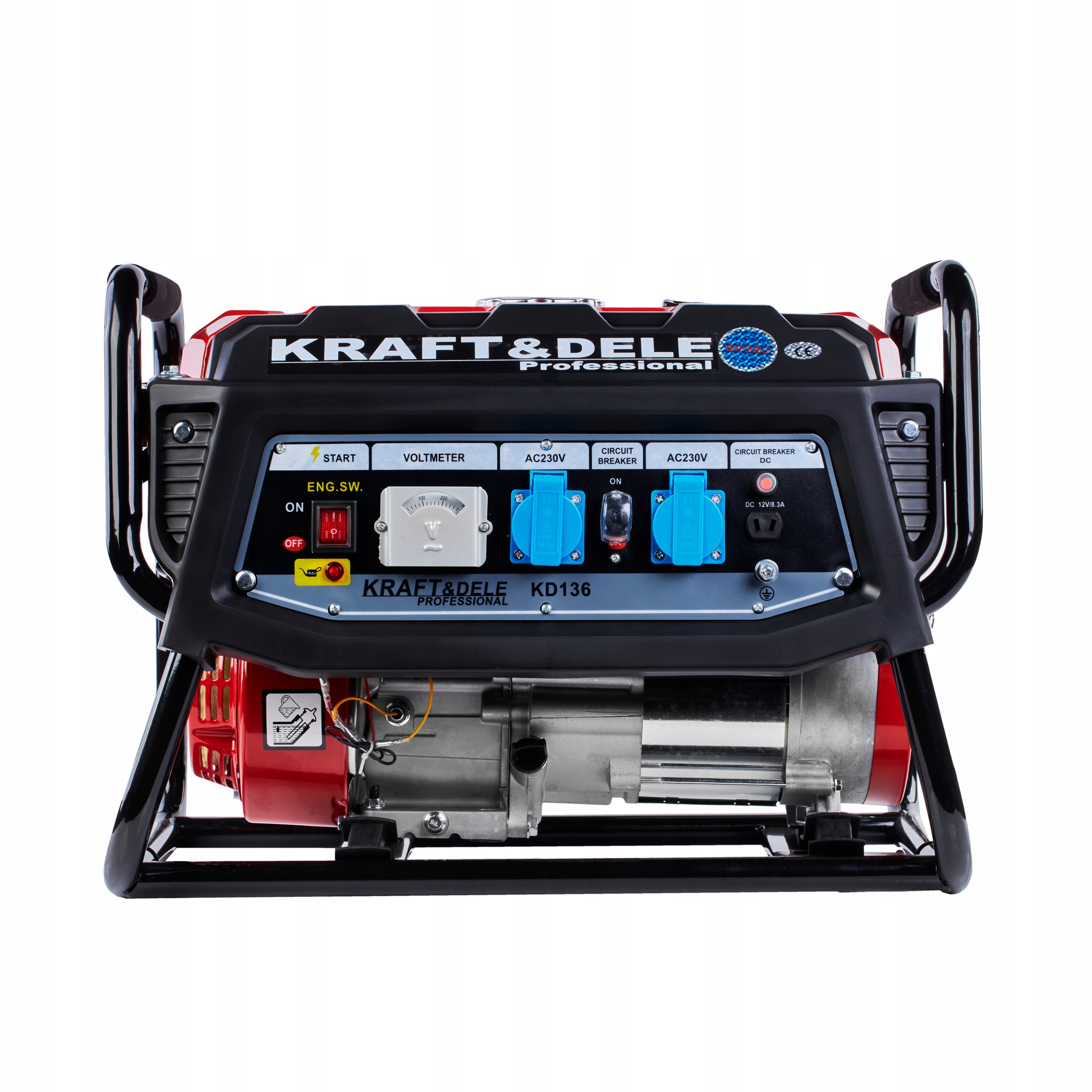 AGREGAT PRĄDOTWÓRCZY JEDNOFAZOWY PRZENOŚNY 4-SUWOWY BENZYNA 3000W + OLEJ Maksymalna moc 3000 W