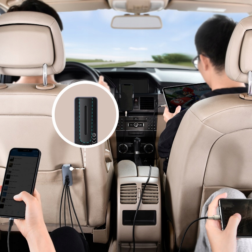 SZYBKA ŁADOWARKA SAMOCHODOWA BASEUS 4X USB QC 4.0 PD MOCNY ZASILACZ 120W Kod producenta CCBX-120C2