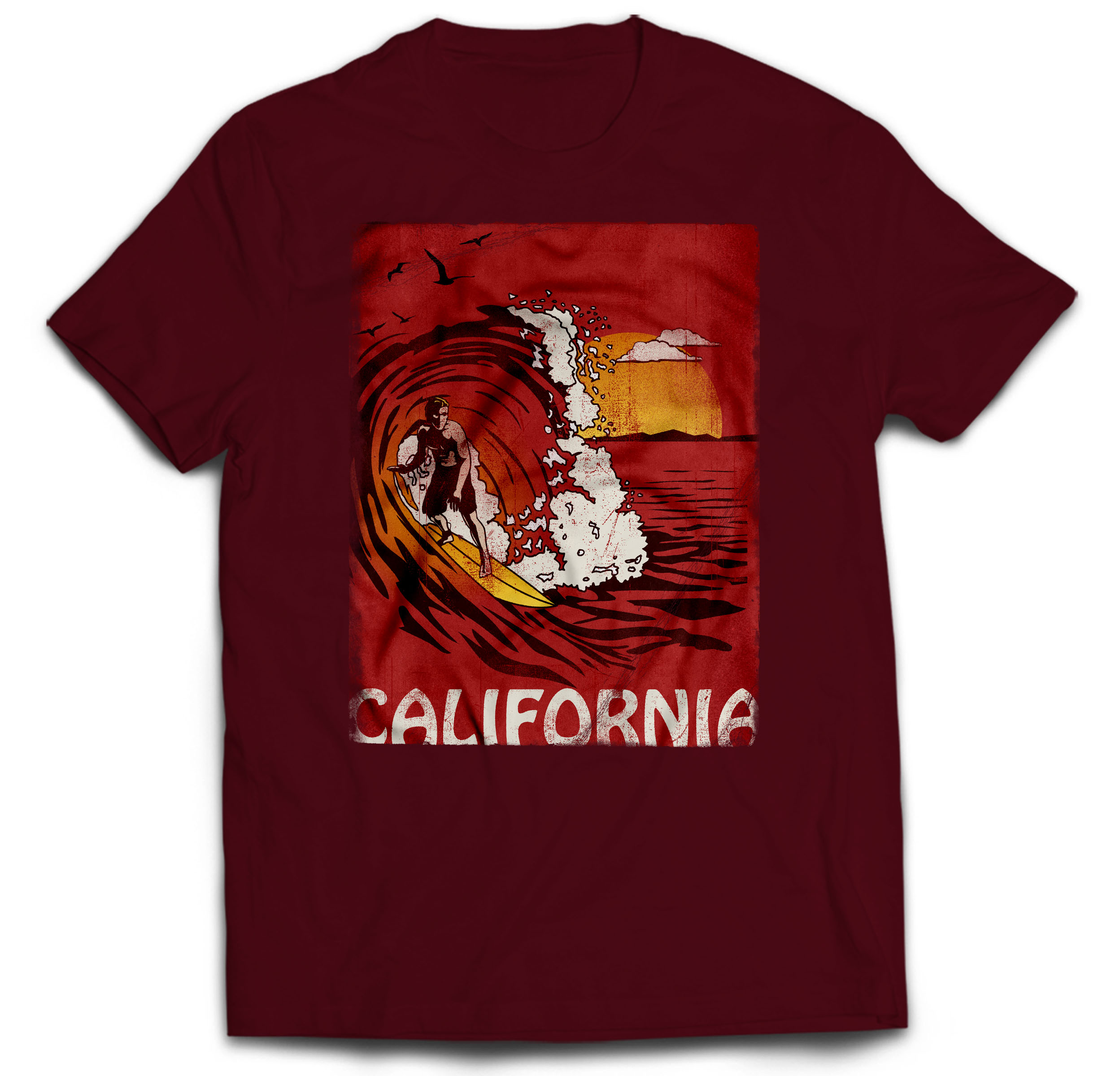 

Retro Surfing California Prezent Surfer 9/10 Lat