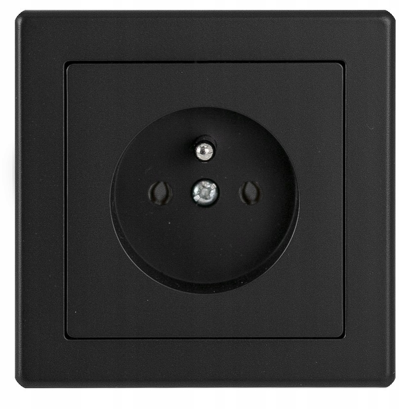 

Prestige Gniazdo pojedyncze z uziemieniem Czarny