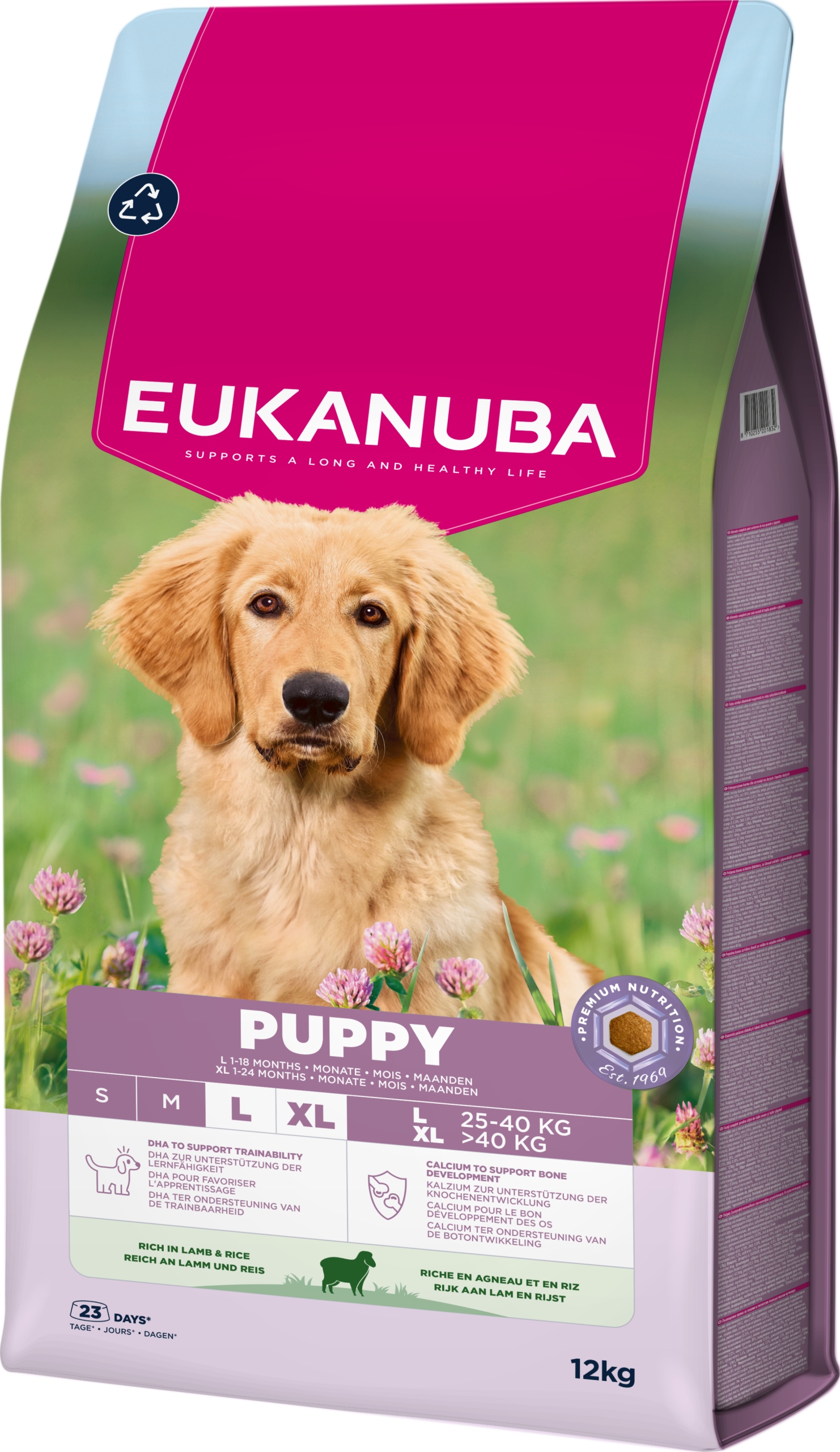 Levně Eukanuba Life Care – Velká štěňata, jehněčí a rýže 12 kg