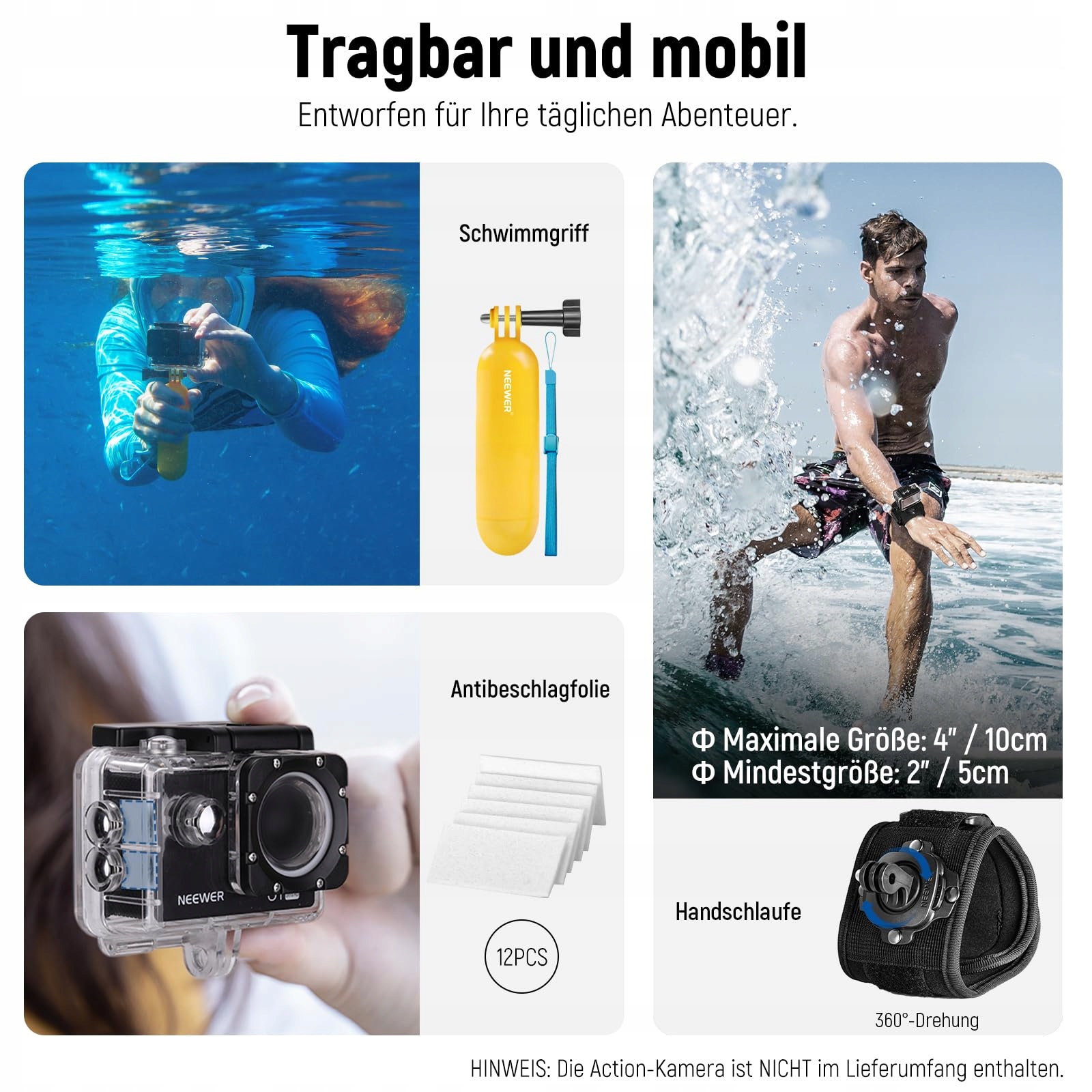 Zestaw Akcesoriów 51W1 Do Kamer Sportowych GoPro Insta360 DJI Box NEEWER — miniatura 4