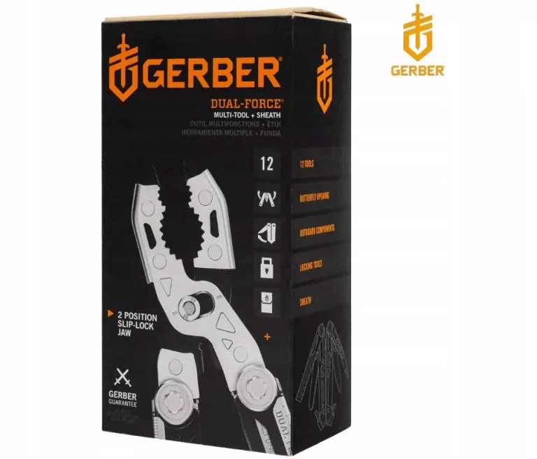 Multitool Gerber Dual-force Narzędzie Wielofunkcyjne Z 12 Funkcjami Etui