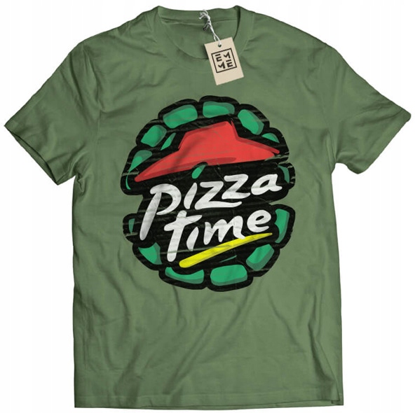 

Koszulka Pizza Time Tmnt Żółwie Ninja zielona XL