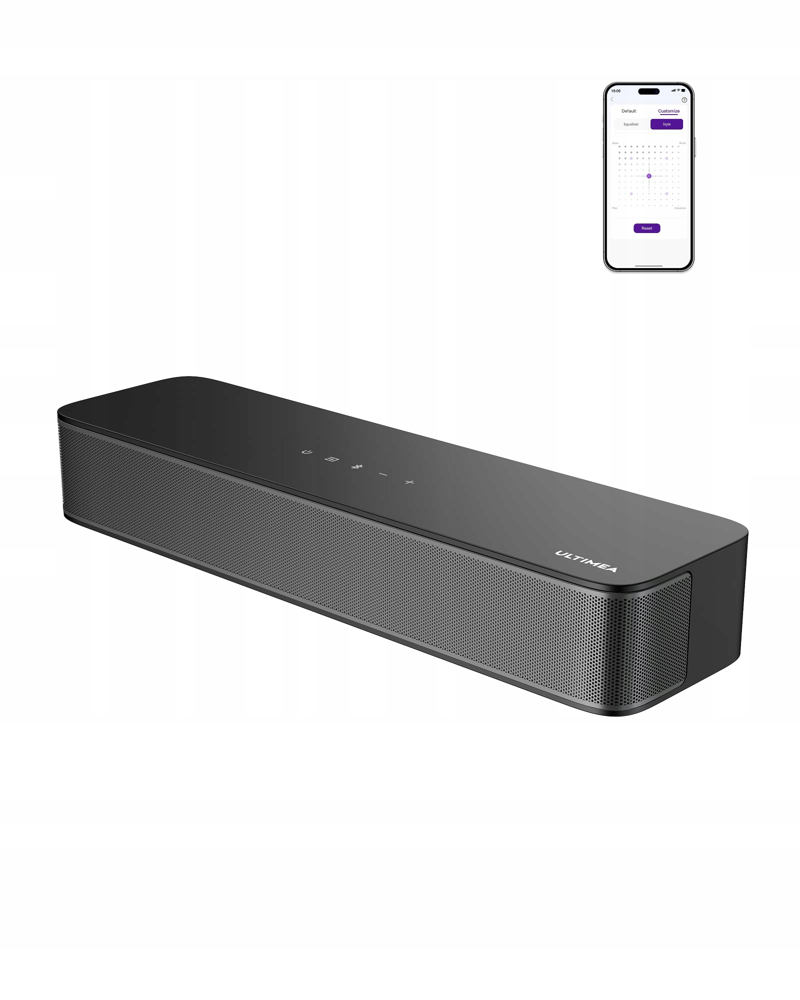 Ultimea 2.1 Soundbar pre Tv, 132 W, Bluetooth 5.4, nastaviteľné basy