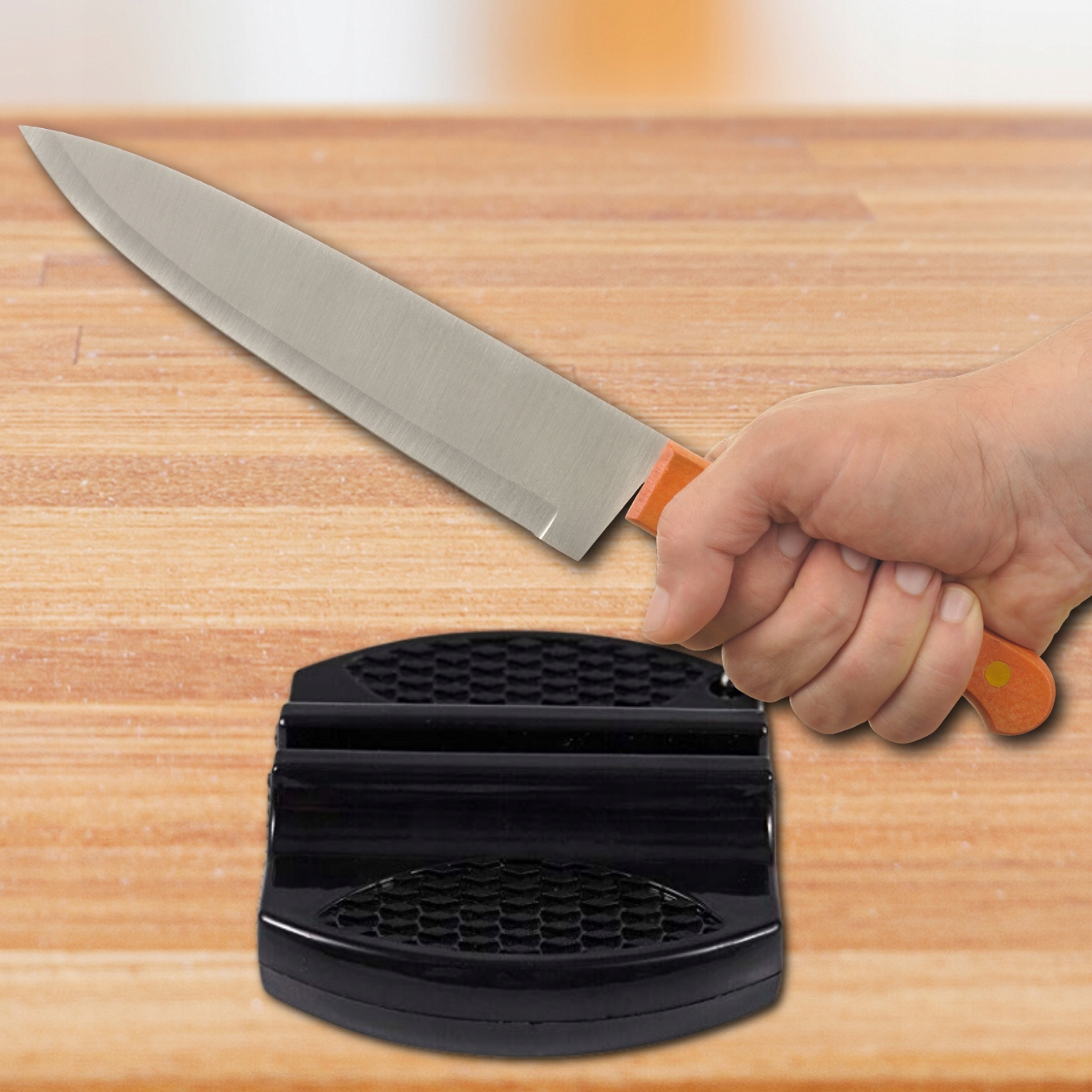 OSTRZAŁKA DO NOŻY CERAMICZNA OSEŁKA WĘDKARSKA BIWAKOWA CZARNA DO OSTRZENIA Rodzaj ręczne