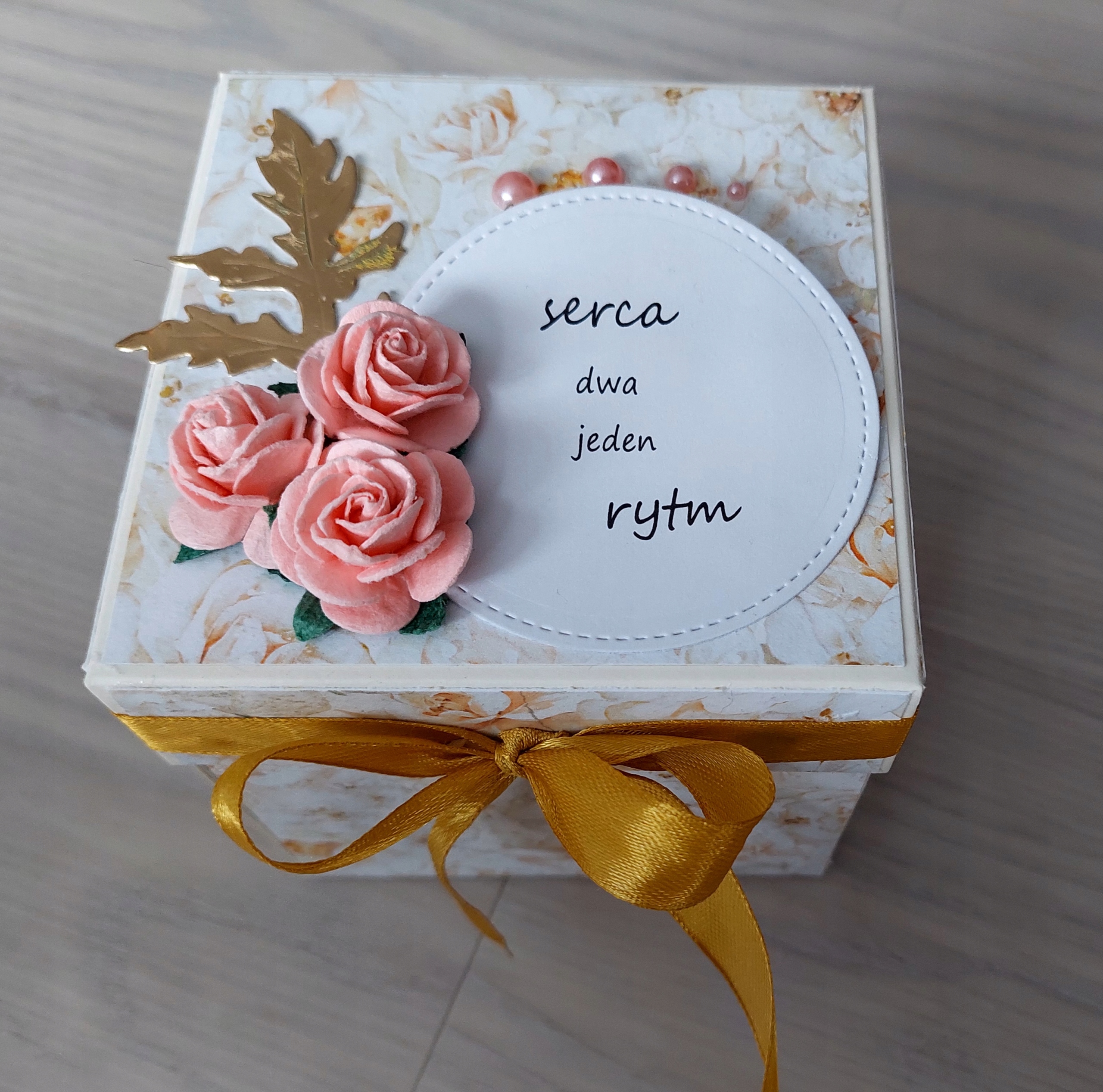 Přání ručně vyráběný box svatba