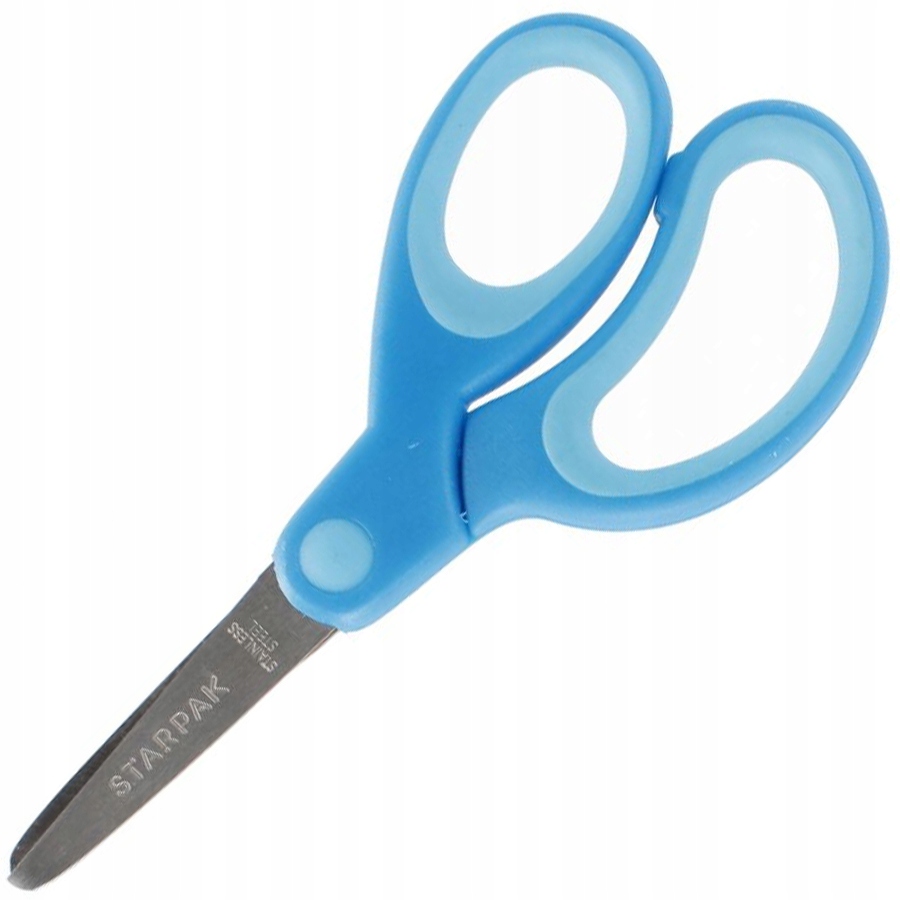 NOŻYCZKI SZKOLNE METALOWE okrągły czubek ERGONOMIC Minimalny wiek dziecka 18