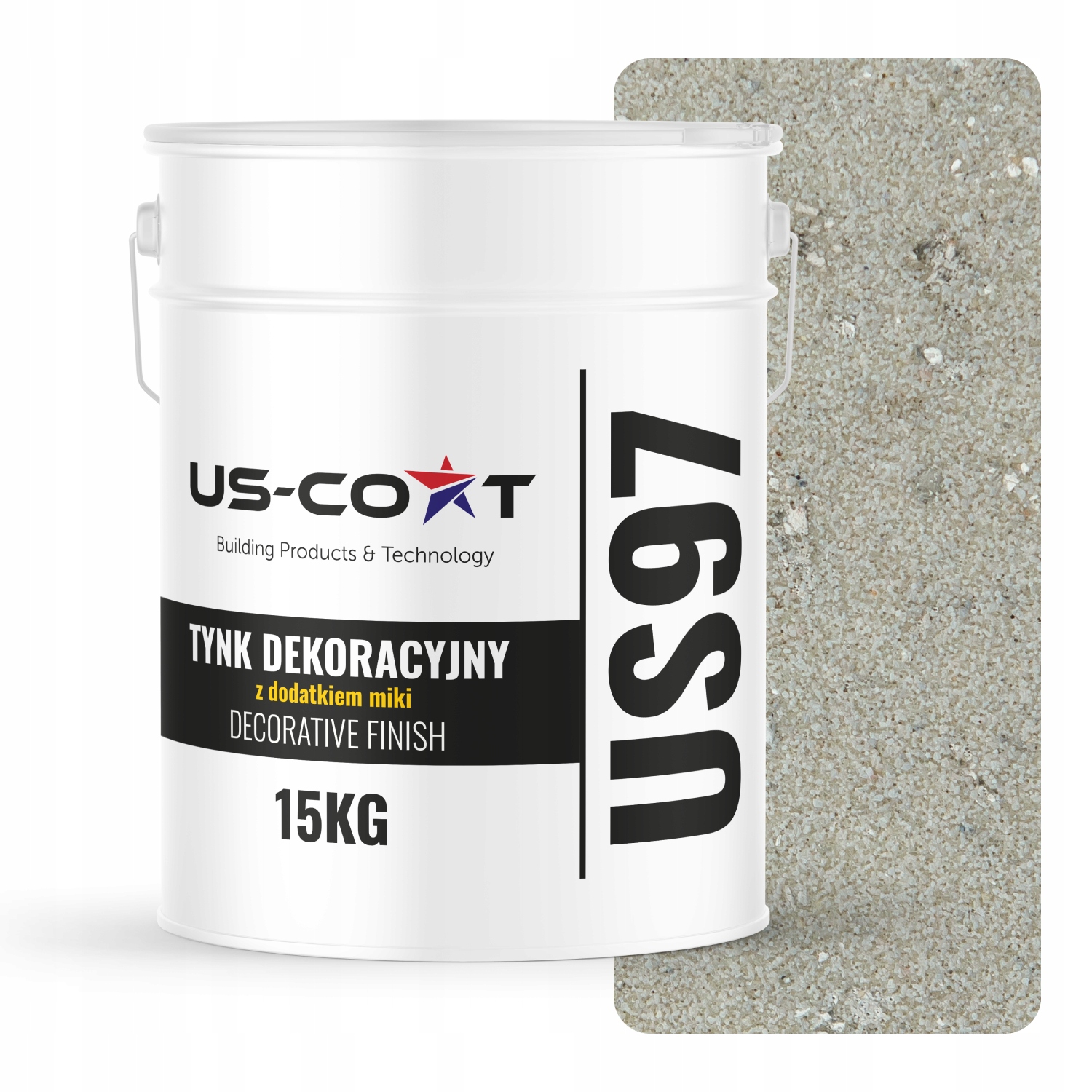 Mozaiková Omítka Jemnozrnná Univerzální Se Třpytkami 15 Kg Barva D803