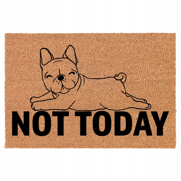 Kokosová Rohožka 60x90 cm před dveře Not Today Buldog Mix různých vzorů