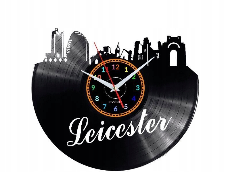 Leicester Dárek Originální dekorace do domu Hodiny z vinylové desky
