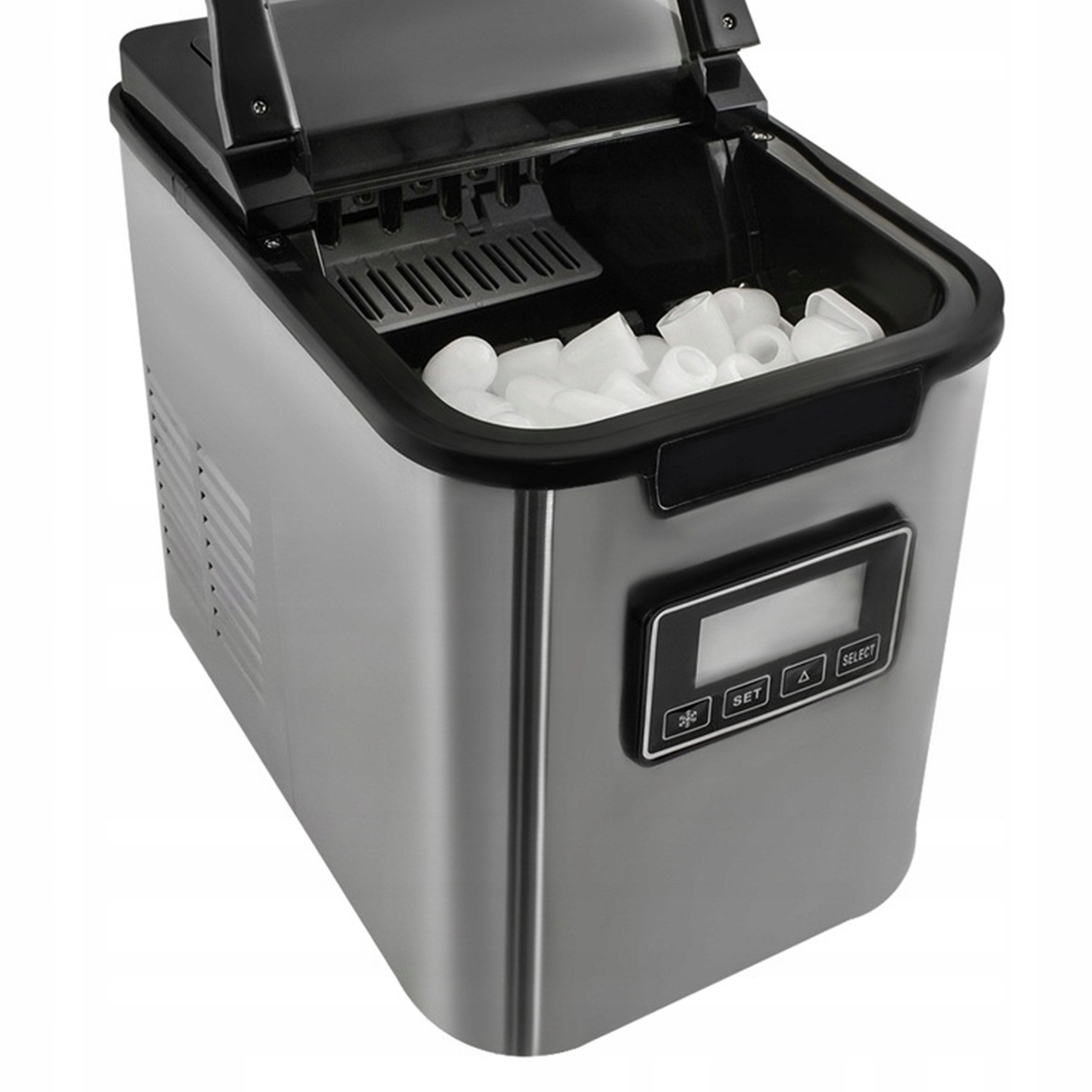 Distribútor ľadu Domáci stroj na výrobu ľadových kociek 12 kg/24 h LCD