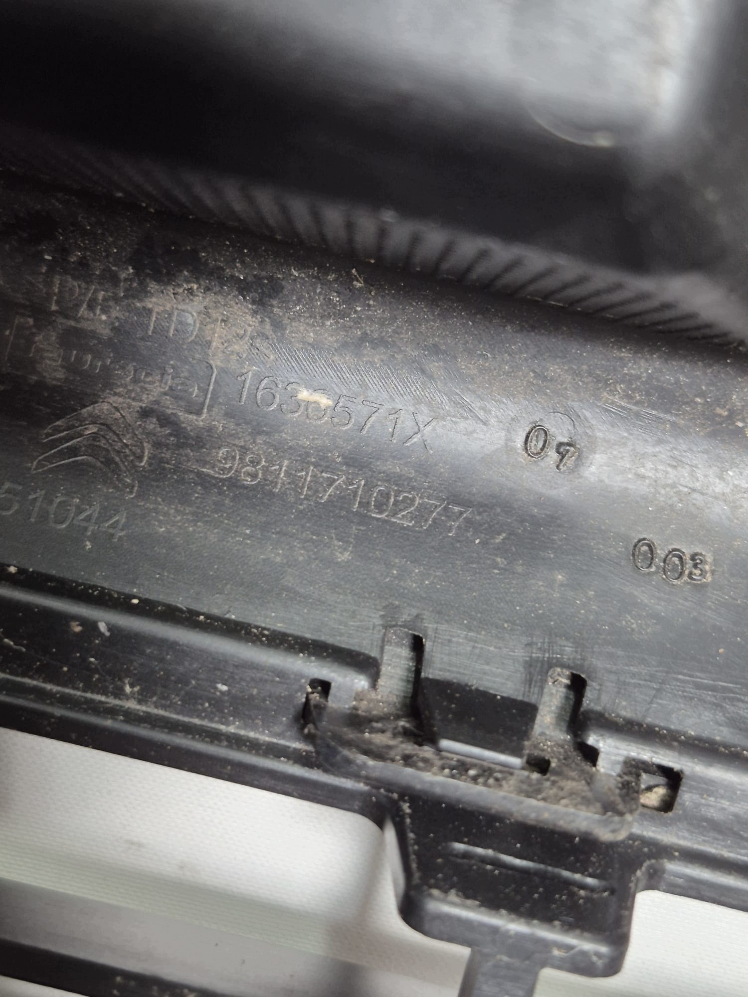 CITROEN JUMPY III SPACETOURER 16- bumper front front 6XPDC 9811710277