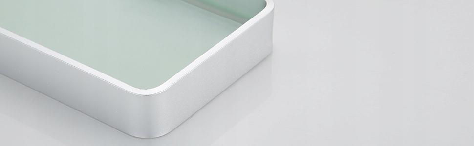 Hoomtaook Półka z Hartowanego Szkła Aluminium na K Marka HOOMTAOOK