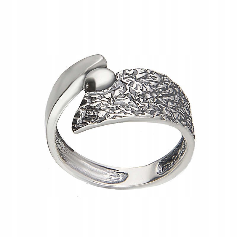 Pierścionek Srebrny Fantazyjna Obrączka r. 20 Srebro 925 P663