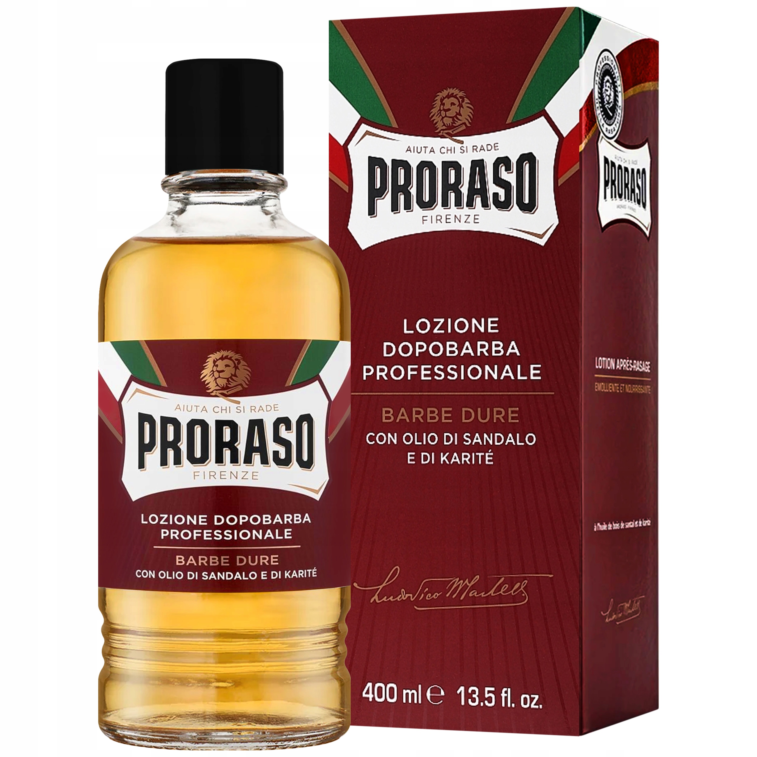 Proraso Coarse Aftershave – tekutina po holení, santalové dřevo, 400 ml