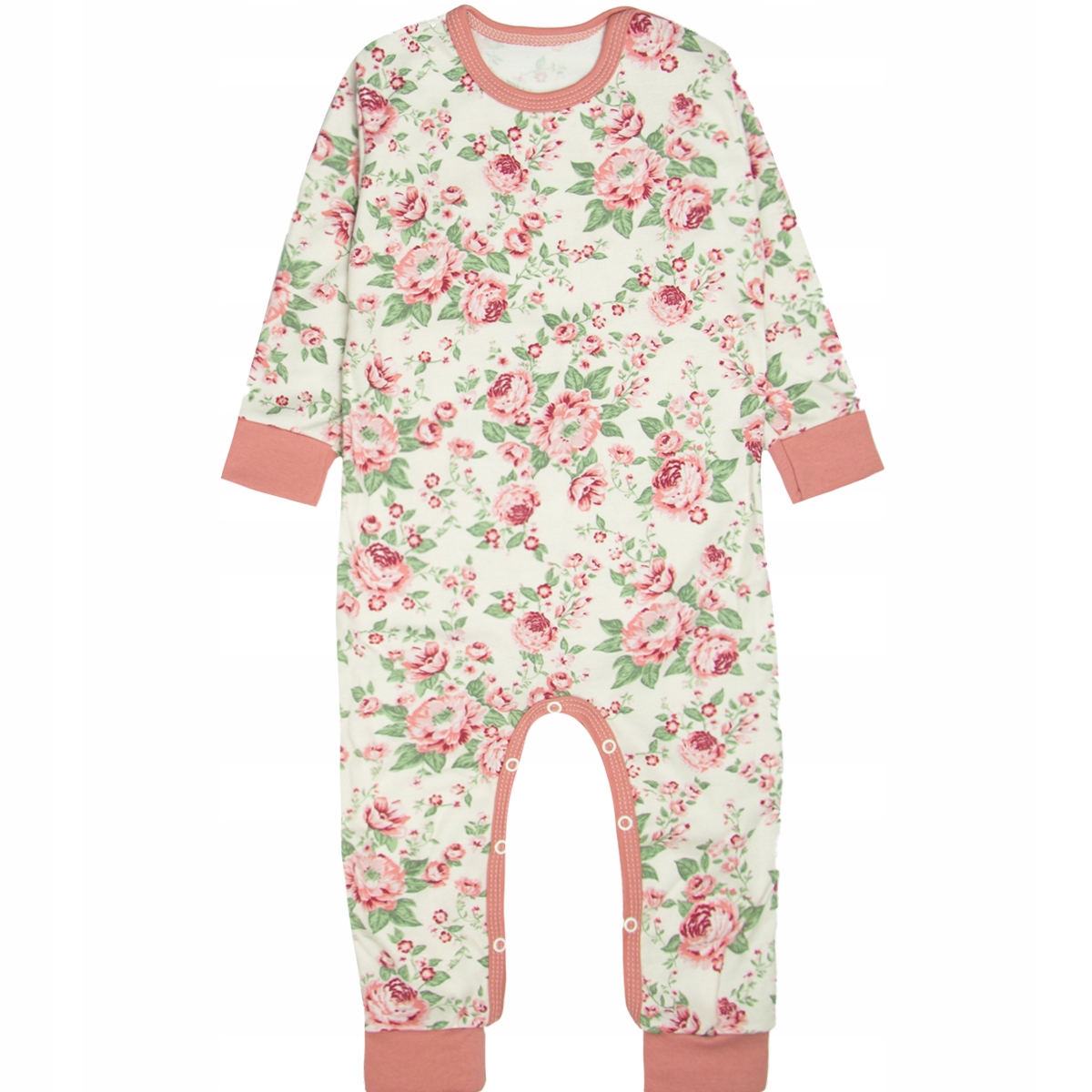 

Długi Rampers pajac bez stópek Róże Angielskie 80