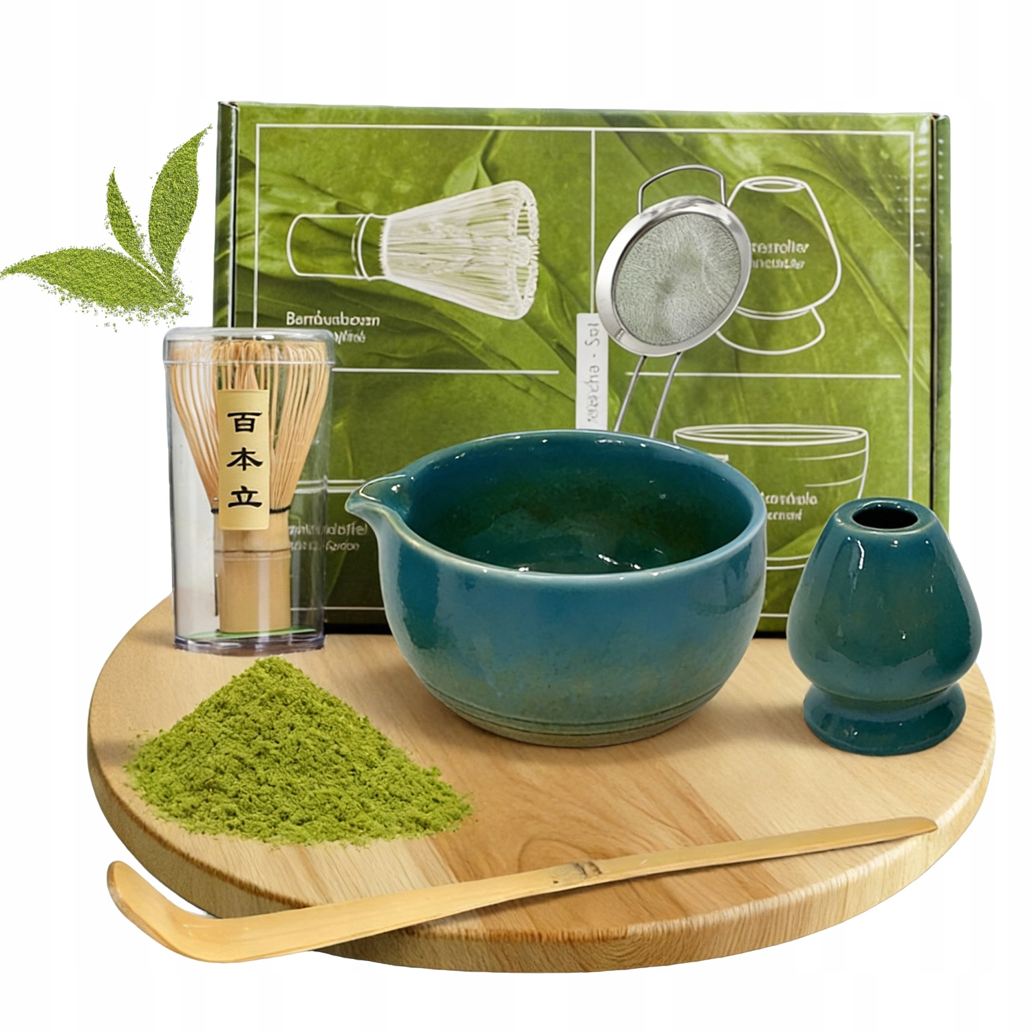 Sada na přípravu čaje Matcha Akcesoria Keramika Bambus