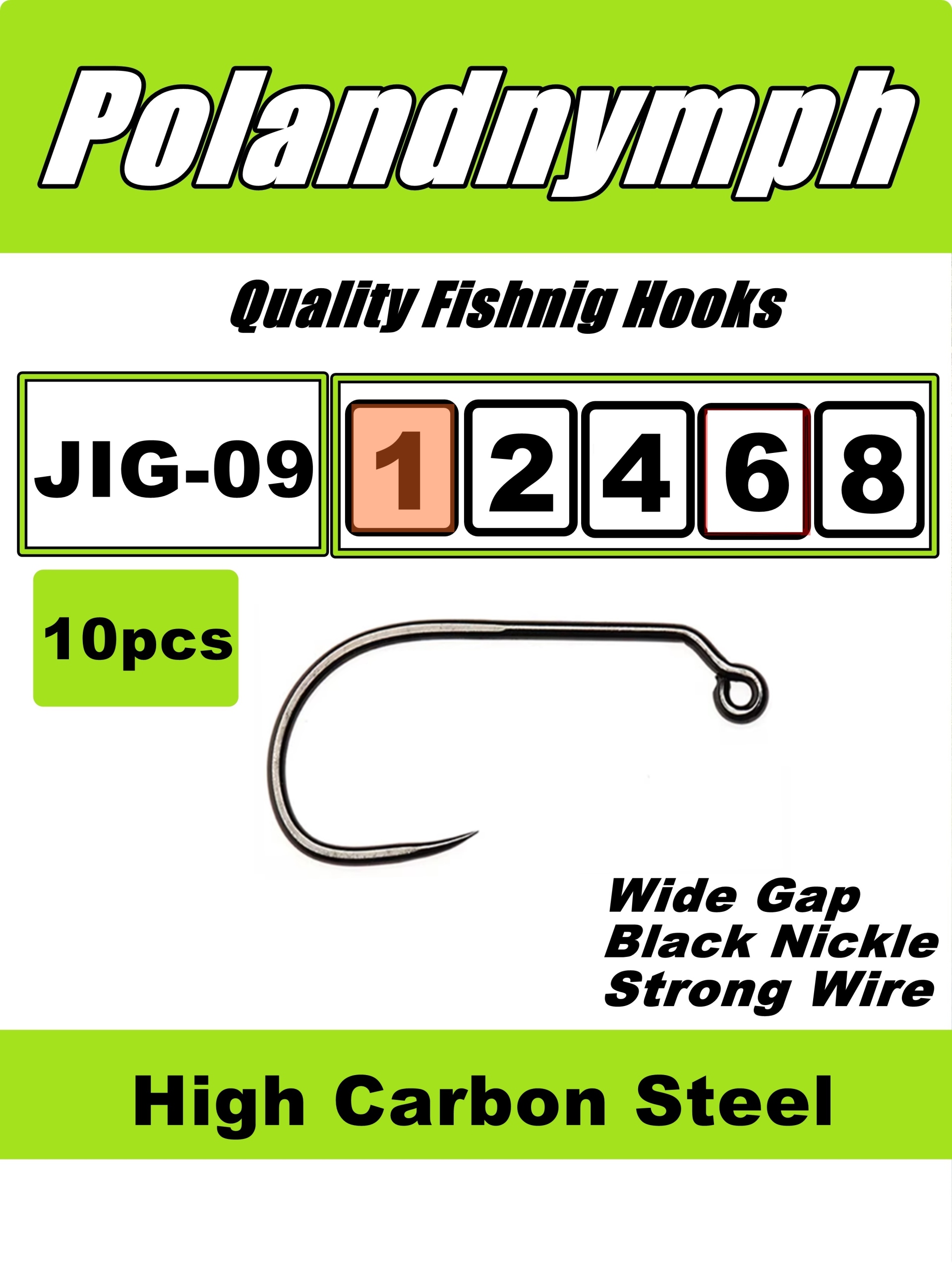 Haczyki Strong Trout Jig 1# 10 sztuk