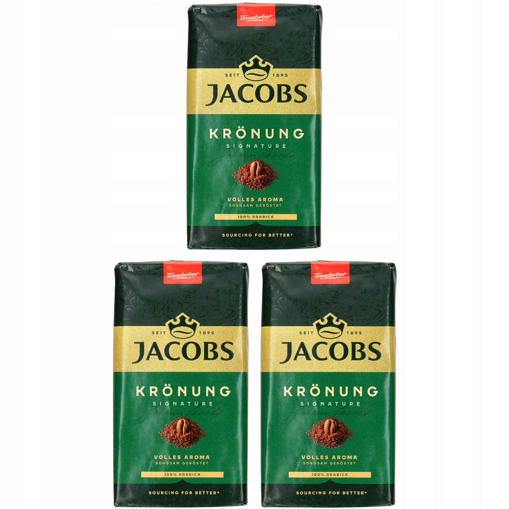 Kawa mielona Jacobs Kronung 3 x 500g