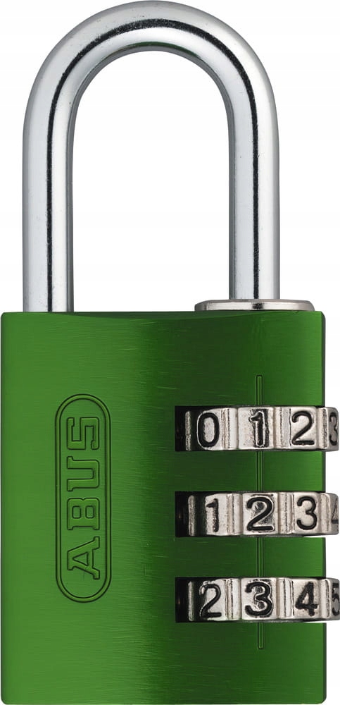 Abus visiaci zámok na šifru 3 krúžky zelený