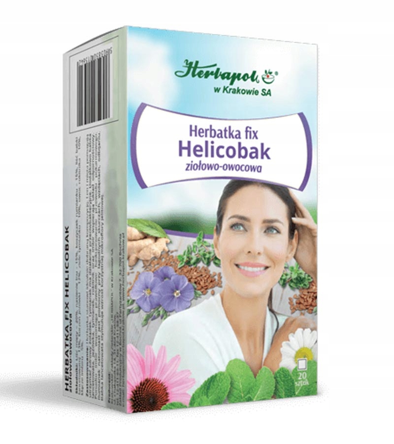 

Helicobak dla jelit len nagietek rumianek mięta