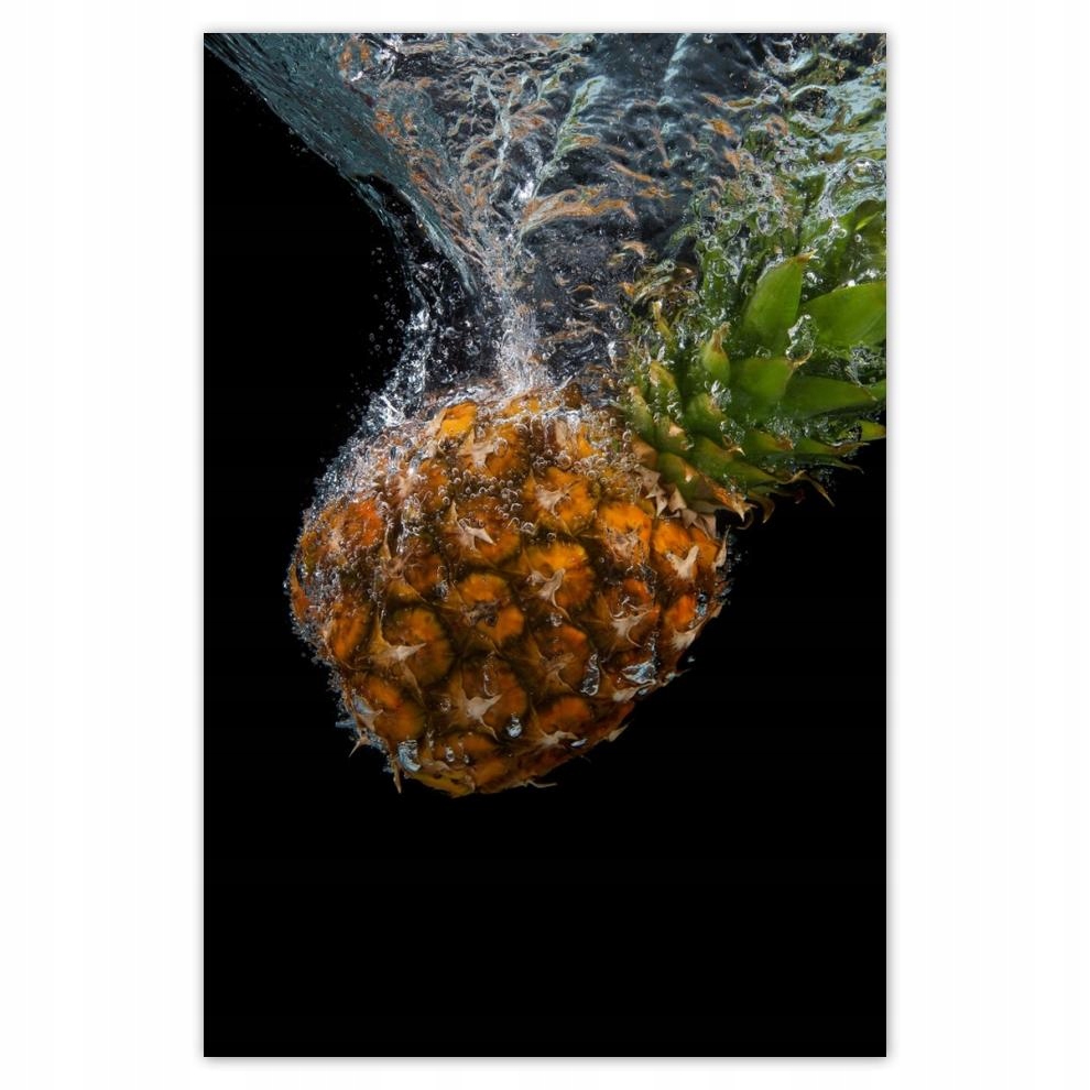 

Plakaty 40x60 Ananas wpadający do wody
