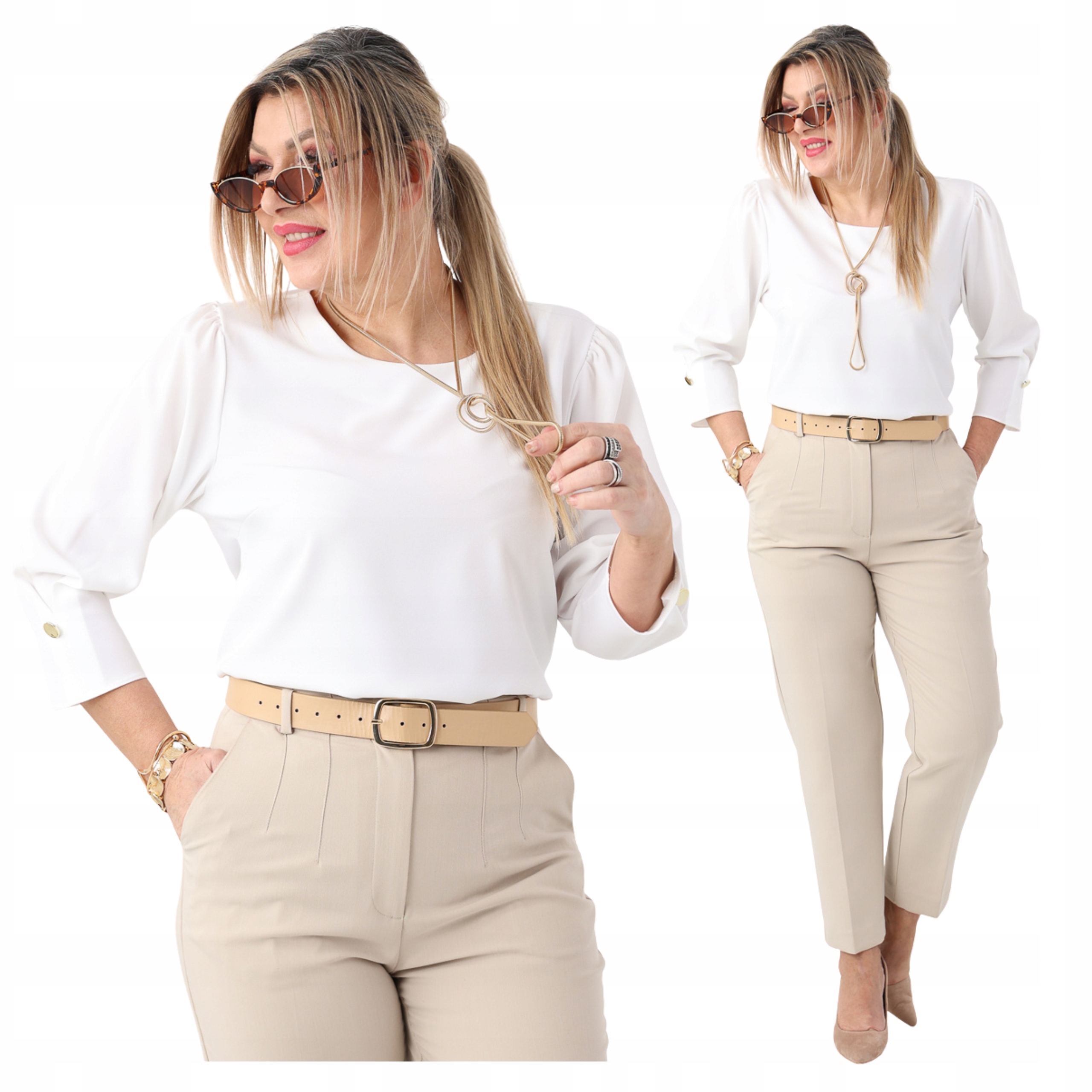 bluzka damska wizytowa bawełniana Polski Producent duże rozmiary