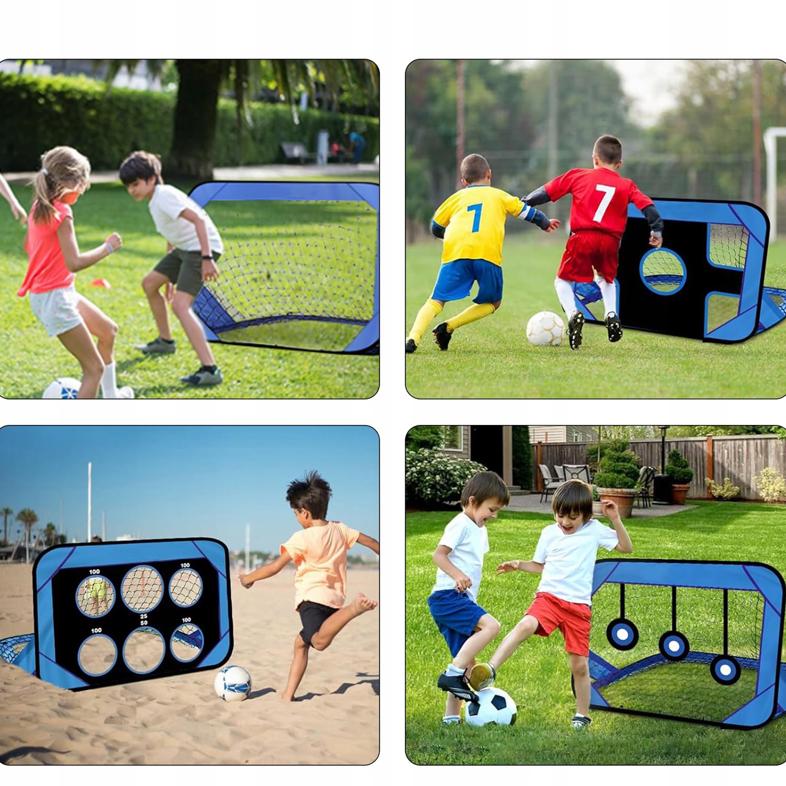 PRZENOŚNY 4W1 BRAMKA PIŁKARSKA TRENINGOWA Z SIATKĄ,PREZENTY DLA DZIECI EAN (GTIN) 0889997540405