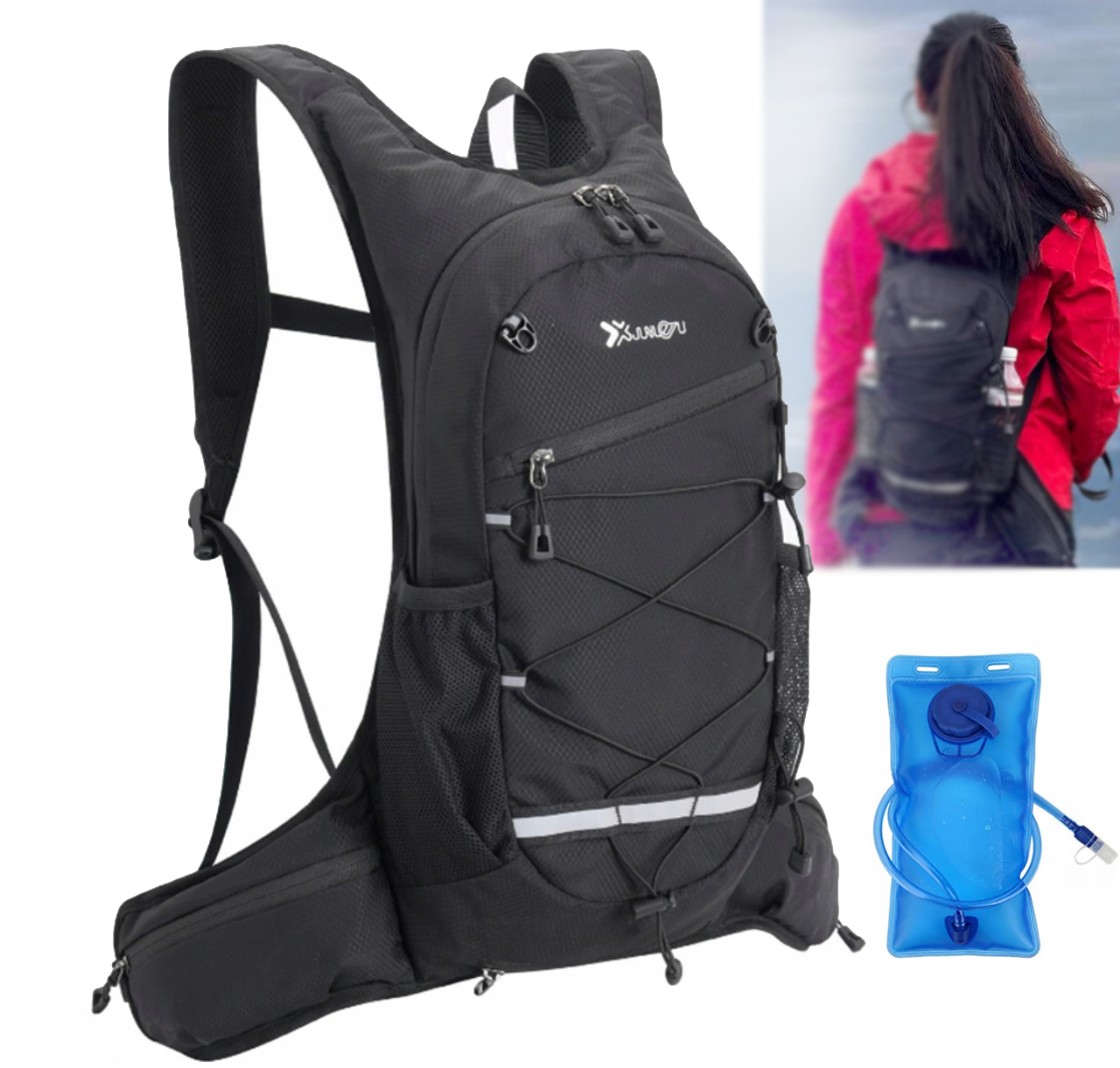 Batoh S Bublifukem 2 L Hydrovak Trekový Lehký Černý