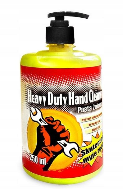 Pasta Żelowa Bhp Do Rąk Z Dozownikiem Heavy Duty Hand Cleaner 750ML