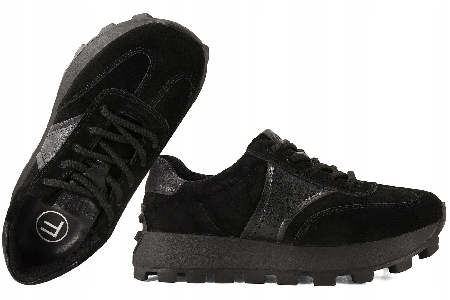 Filippo DP7976 Dámské Sportovní Polobotky, Tenisky Na Platformě, Kožené, Velikost 37