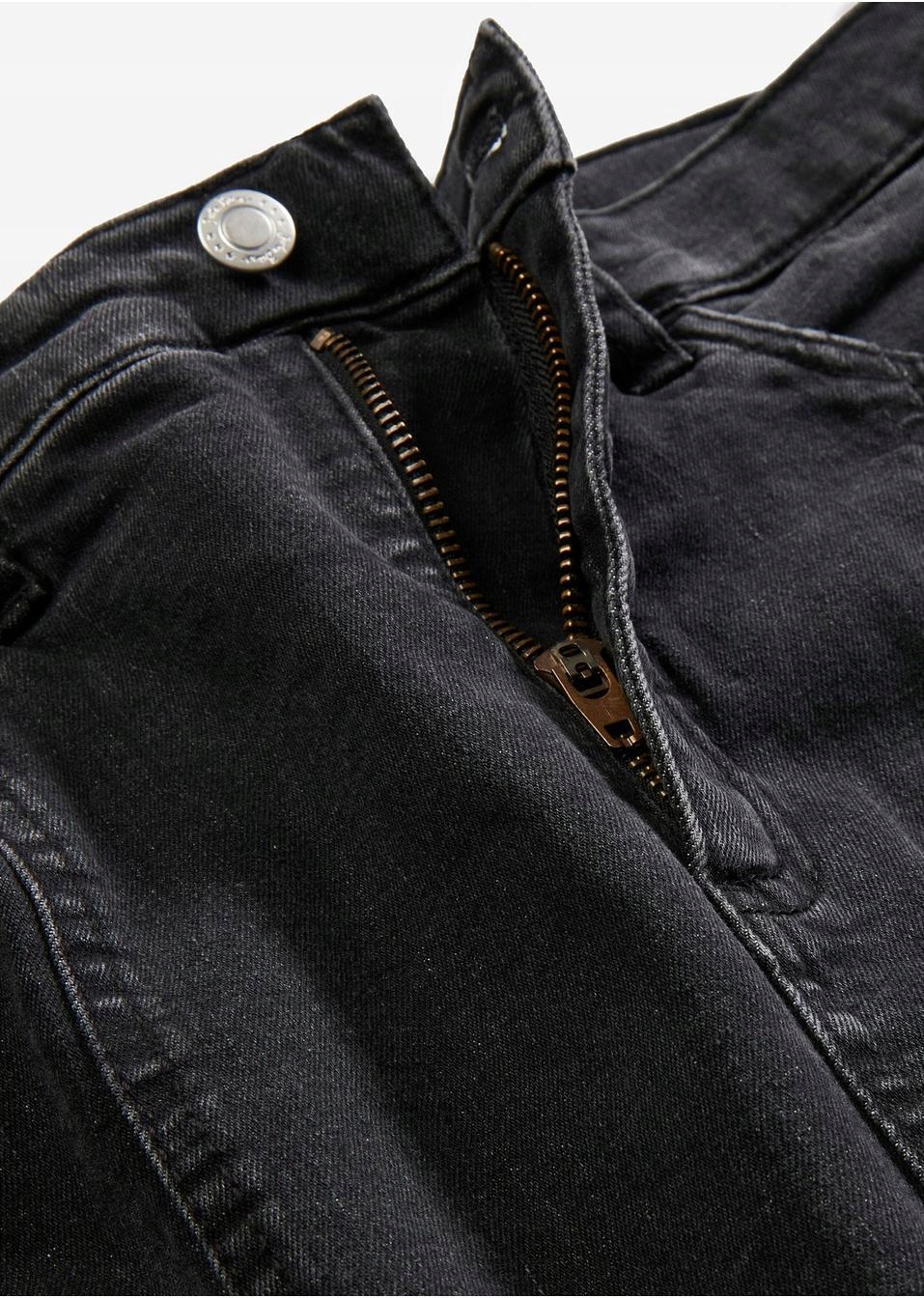 erb SPÓDNICA JEANSOWA DAMSKA ROZPOREK 46 Fason prosta